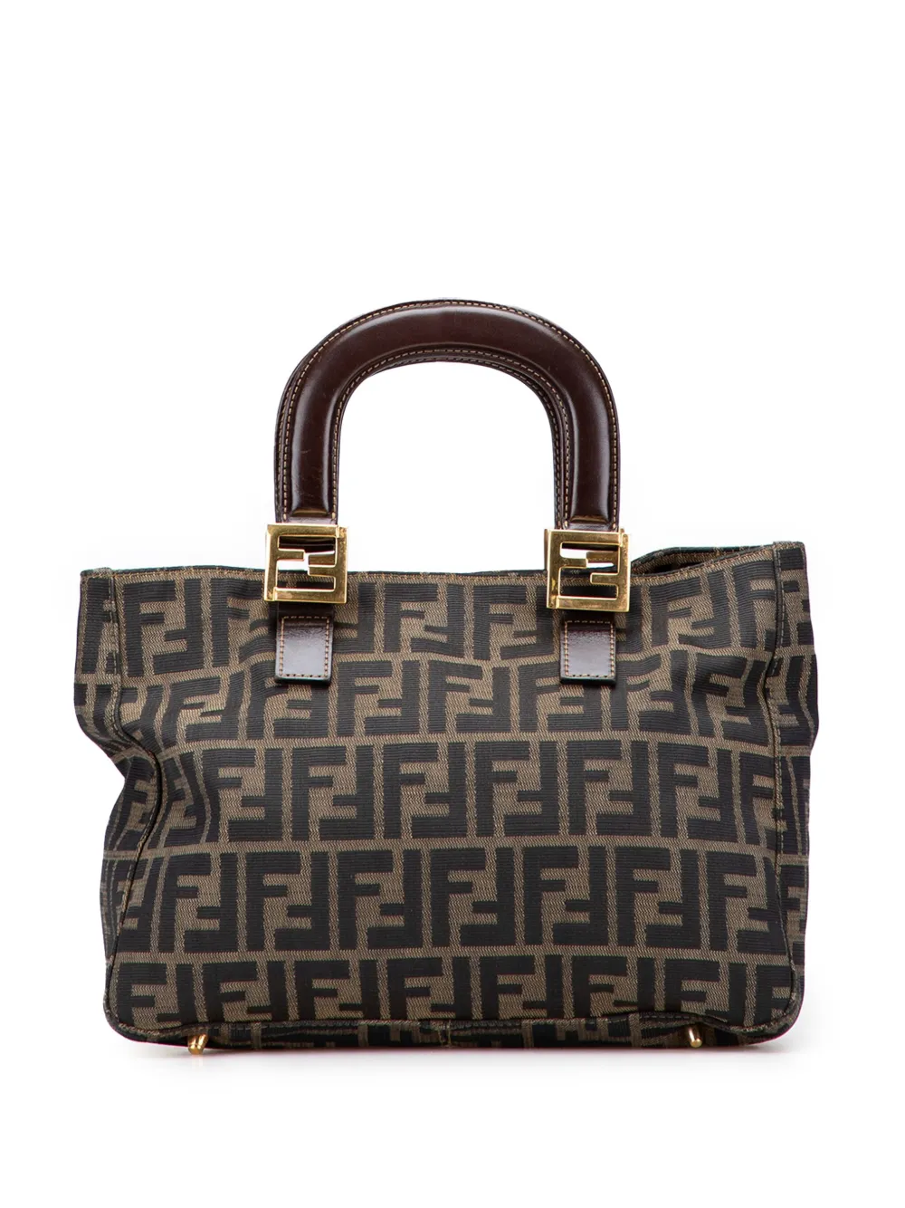 Fendi Pre-Owned 2000-2017 Small Zucca Canvas Twins tote bag | Brown | Image 1