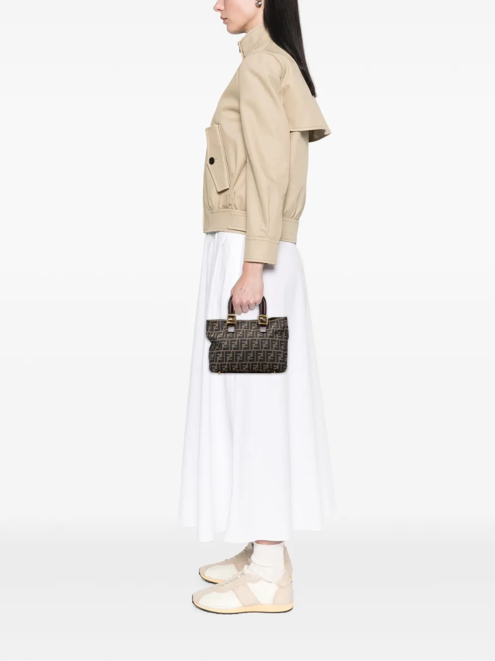 Fendi Pre-Owned 2000-2017 Small Zucca Canvas Twins tote bag | Pre-Owned | Image 2