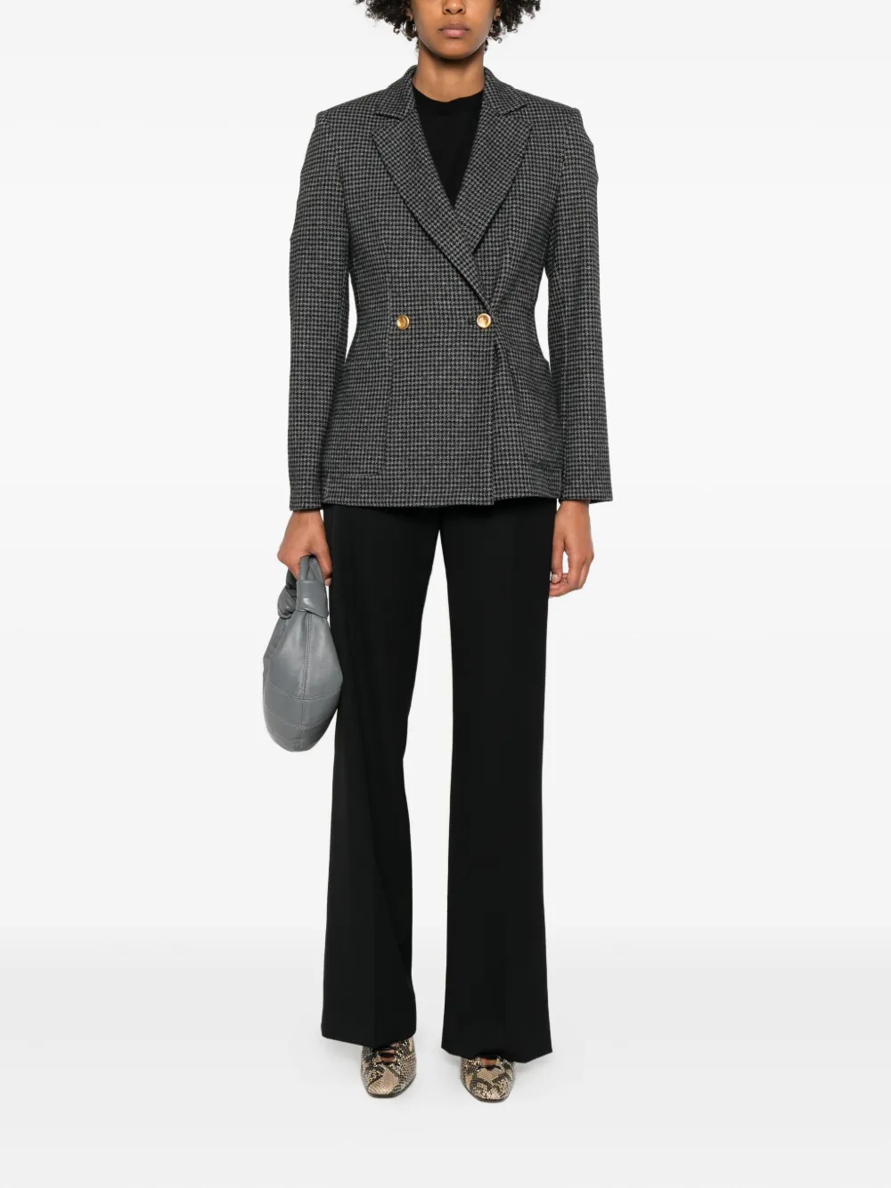 Harris Wharf London houndstooth double-breasted blazer | Blazers | Image 2