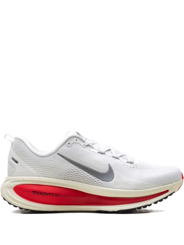 Nike Vomero 18 “Platinum Tint Siren Red Light Smoke Grey Metallic