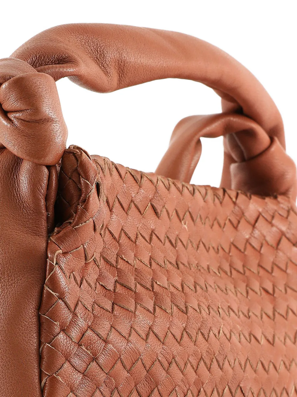 Officine Creative Bolina Woven Shoulder Bag In Brown