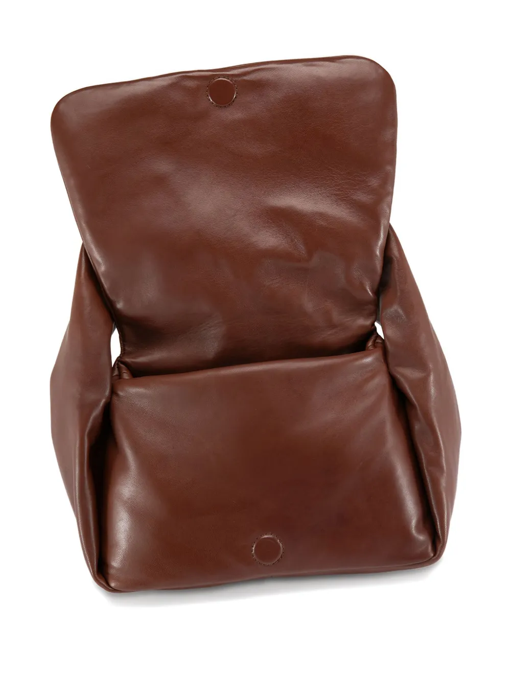 Officine Creative Padded Shoulder Bag In Brown