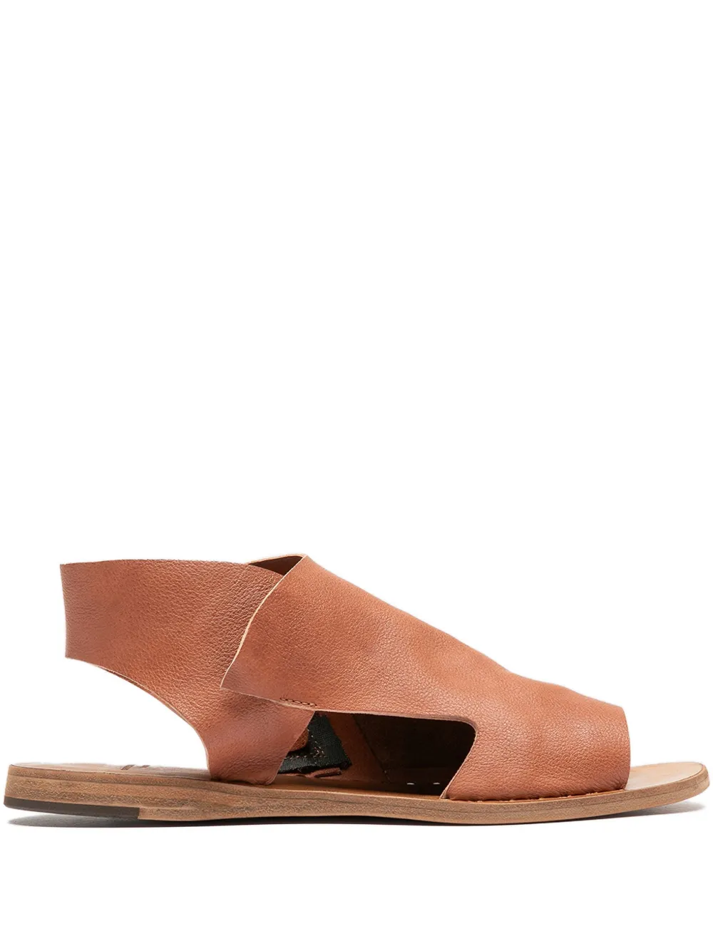 Officine Creative Leren sandalen met ritssluiting Bruin