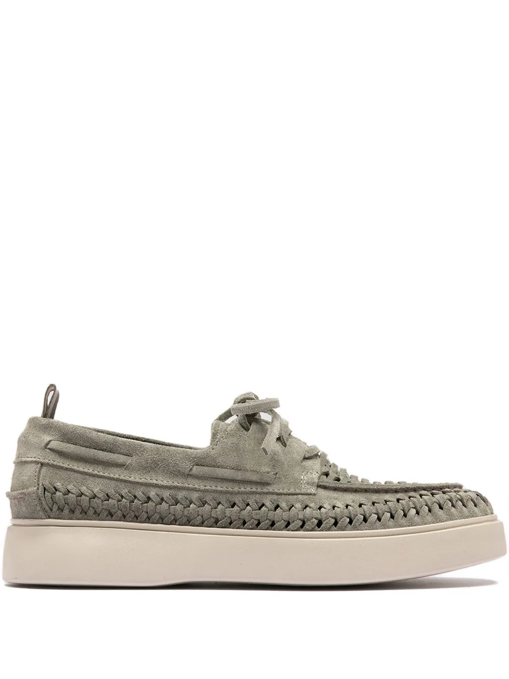 Officine Creative Leren loafers Groen