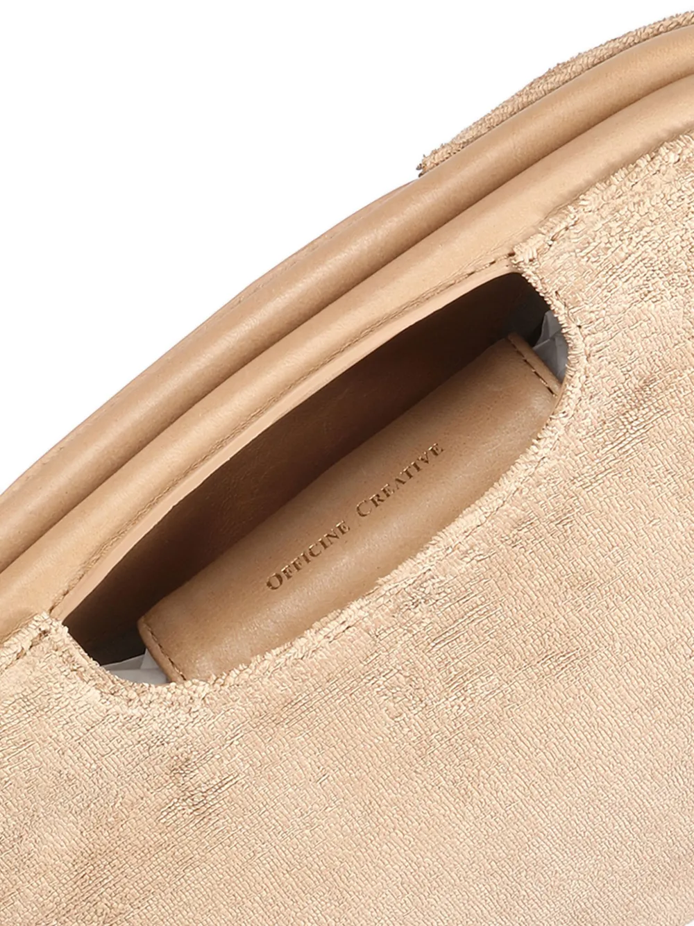 Officine Creative Helen/02 Microcut Tote Bag In Neutral