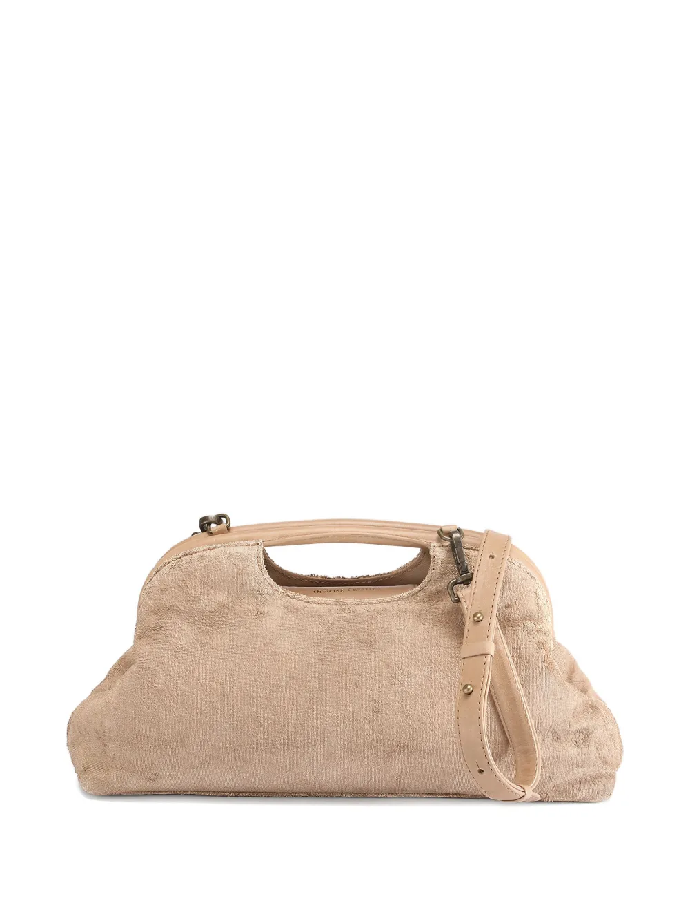 Officine Creative Helen/02 Microcut Tote Bag In Neutral