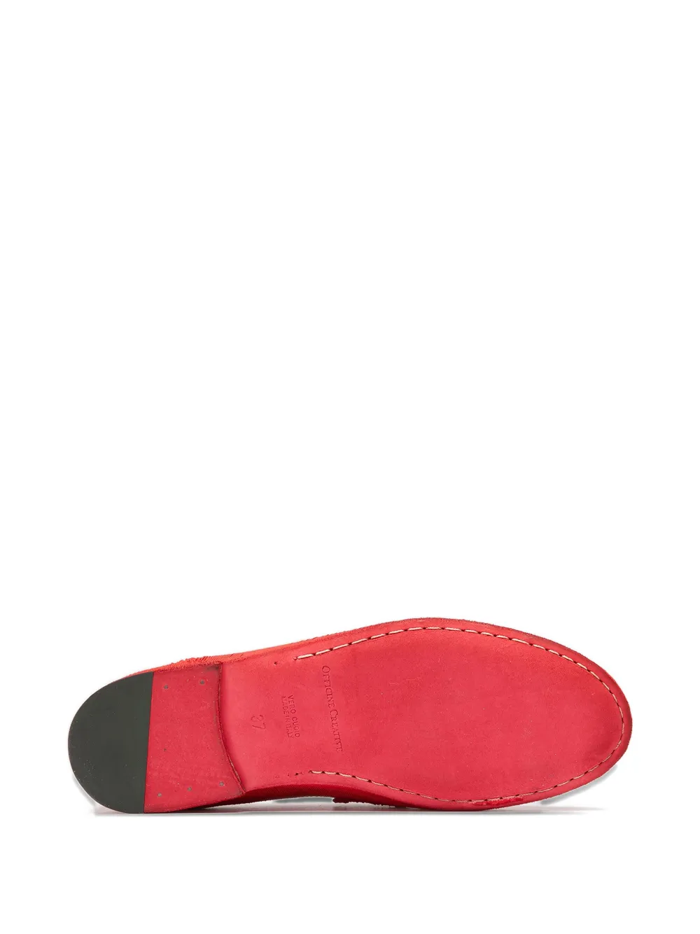 Officine Creative Leather Loafers In Red