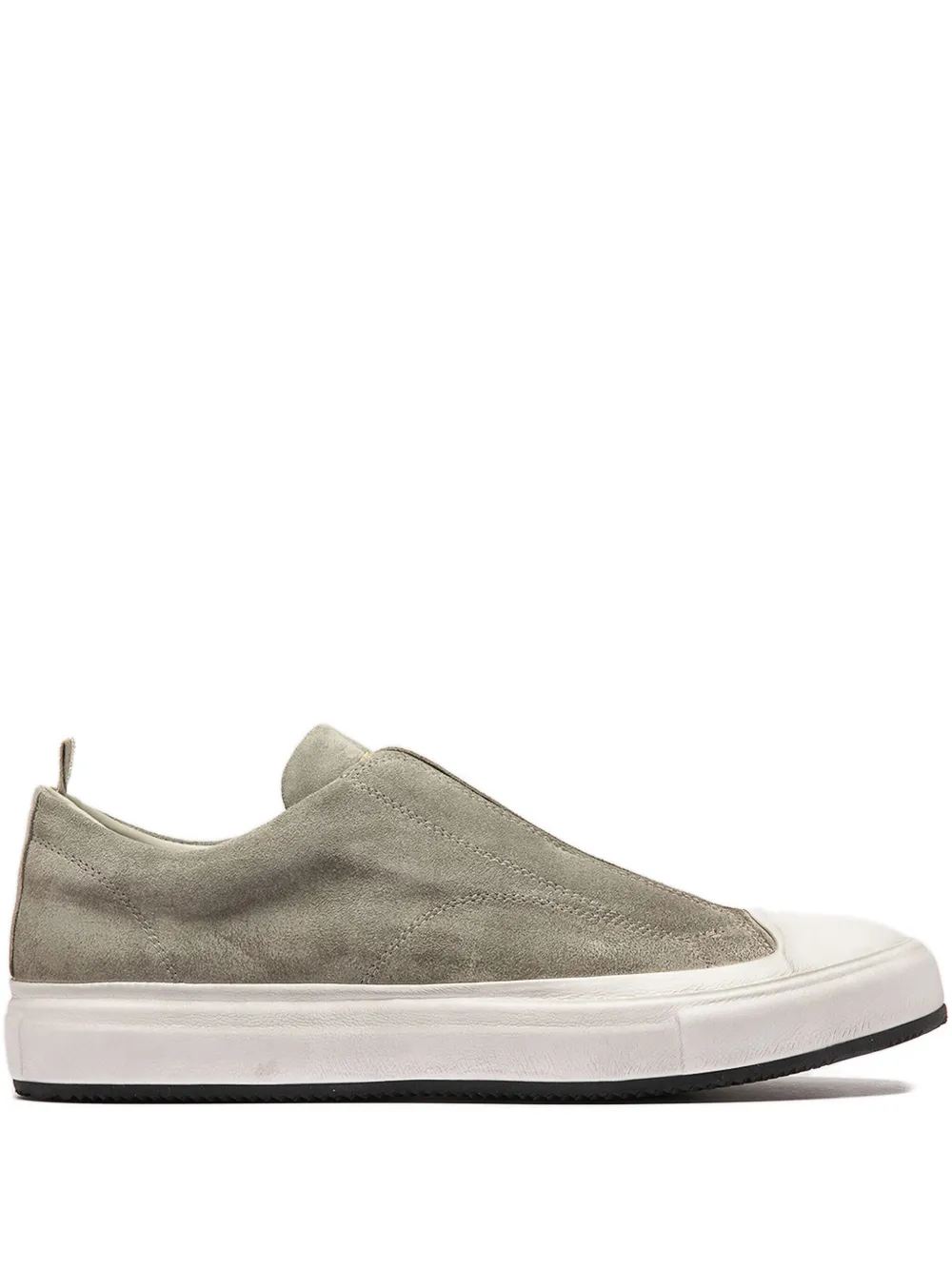 Officine Creative Suède slip-on sneakers Groen