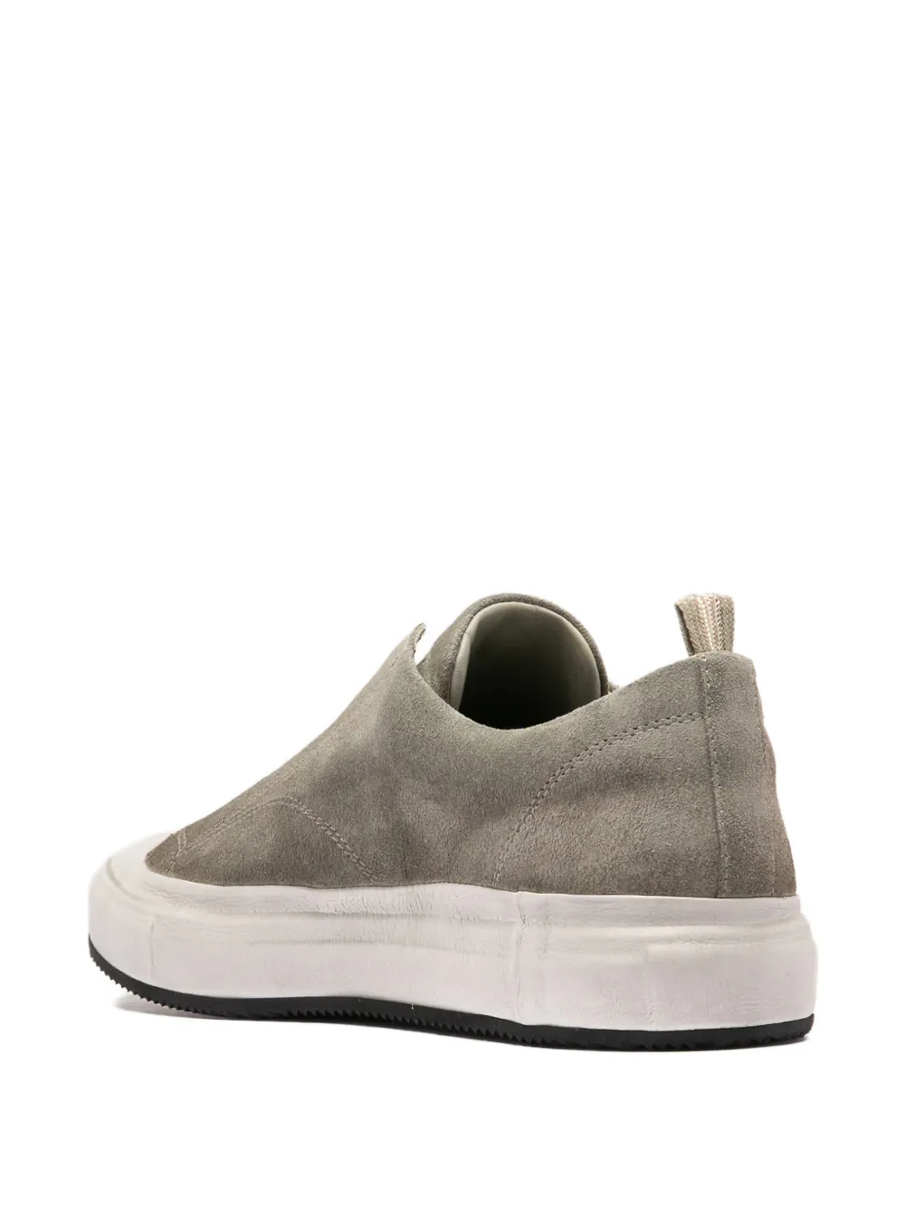 Officine Creative Suede Slip-on Sneakers In Green