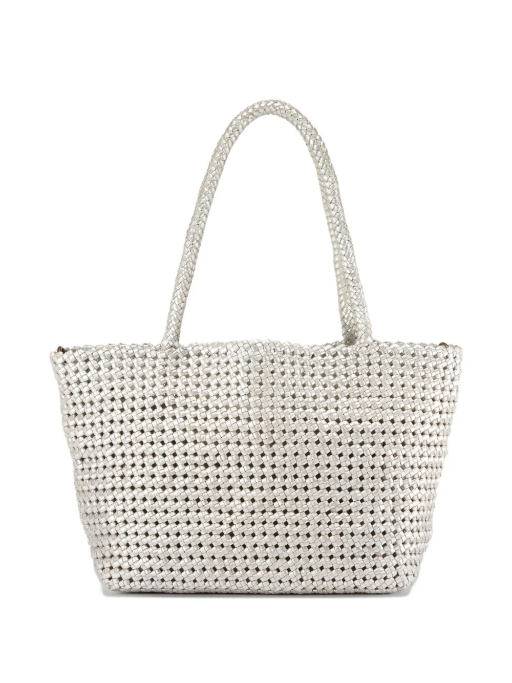Officine Creative Susan braided leather shoulder bag - グレー Officine Creative Susan braided leather shoulder bag - グレー