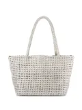 Officine Creative Susan braided leather shoulder bag - Grey