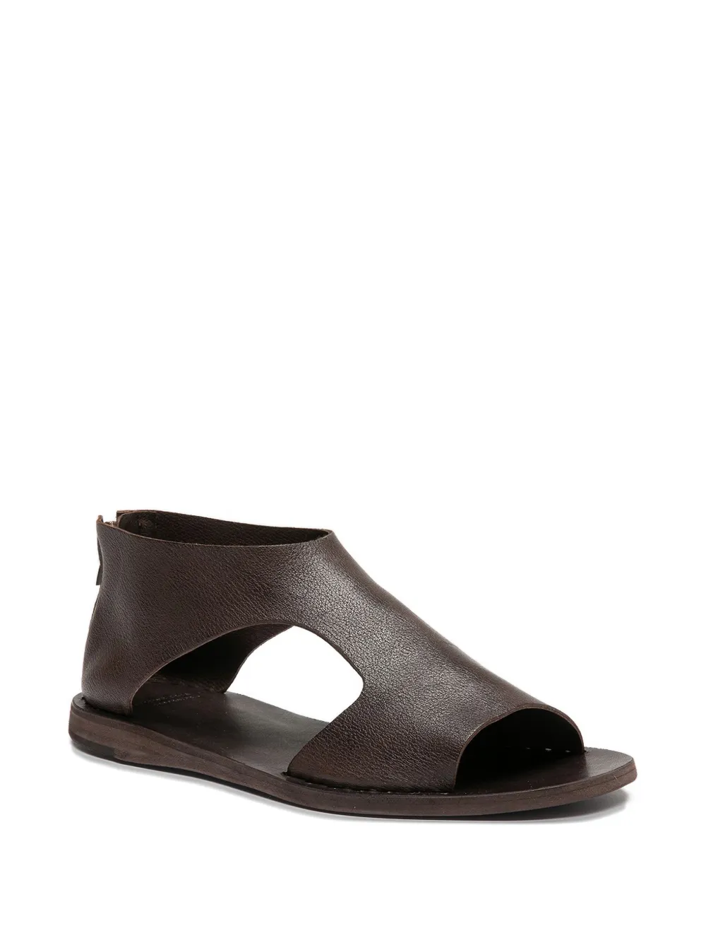 Officine Creative Leren sandalen met ritssluiting Bruin