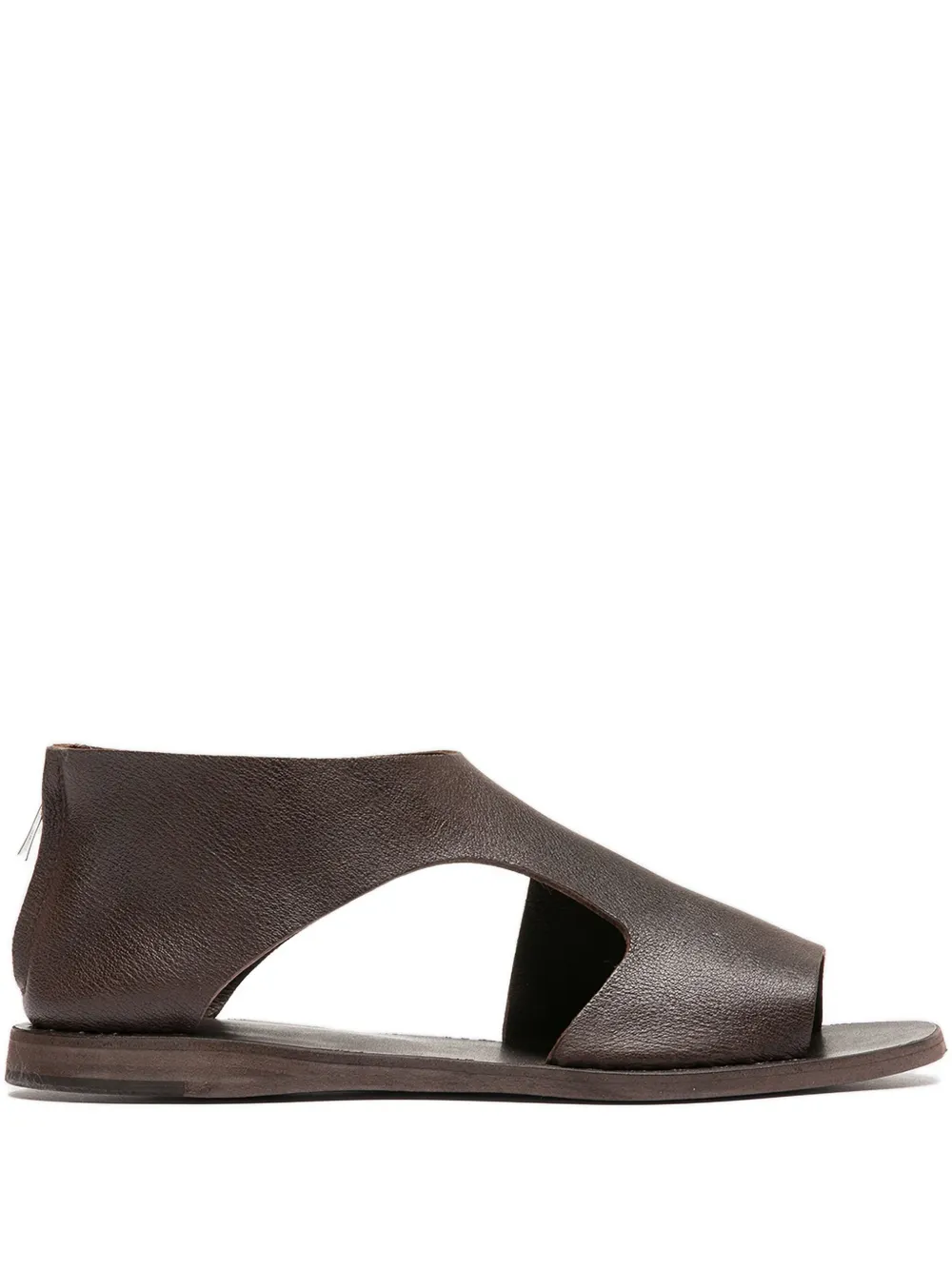 Officine Creative Leren sandalen met ritssluiting Bruin