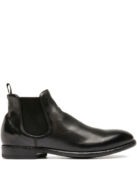 Officine Creative elastic-panel leather boots