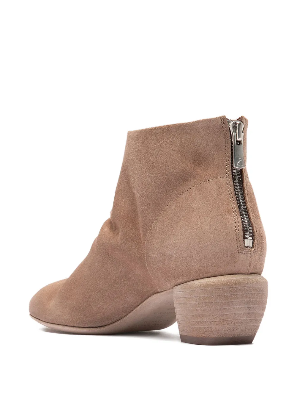 Officine Creative Sally suède leren laarzen met rits Bruin