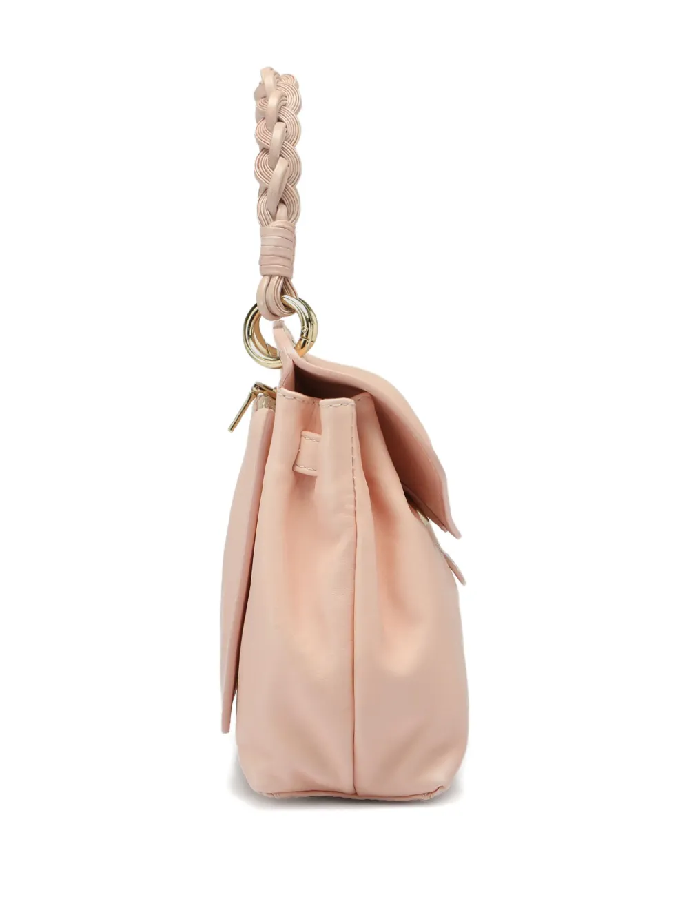 Officine Creative Braided-handle Shoulder Bag In Pink