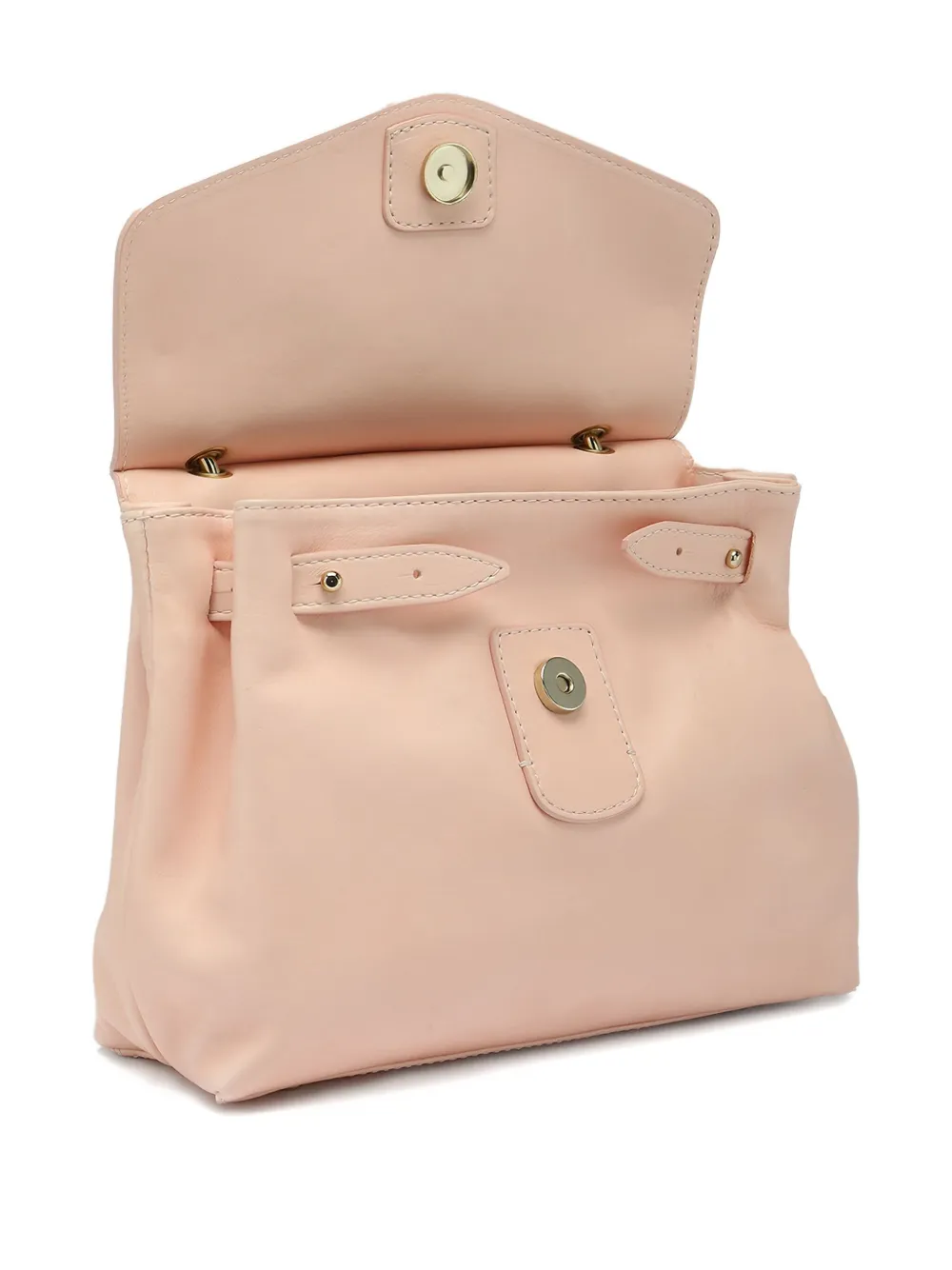 Officine Creative Braided-handle Shoulder Bag In Pink