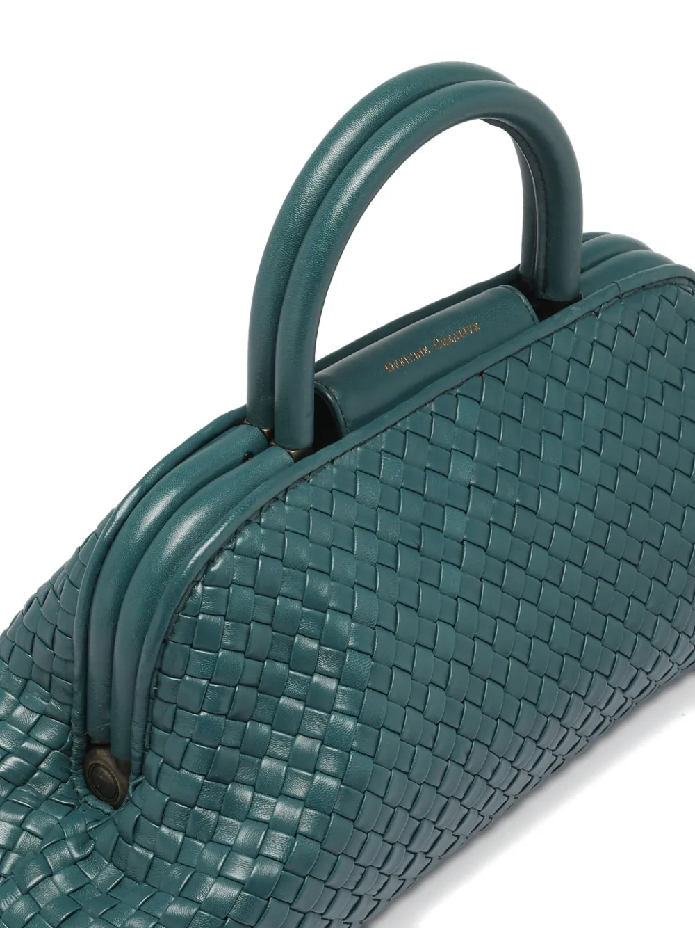 Officine Creative Helen 21 Woven Tote Bag In Green