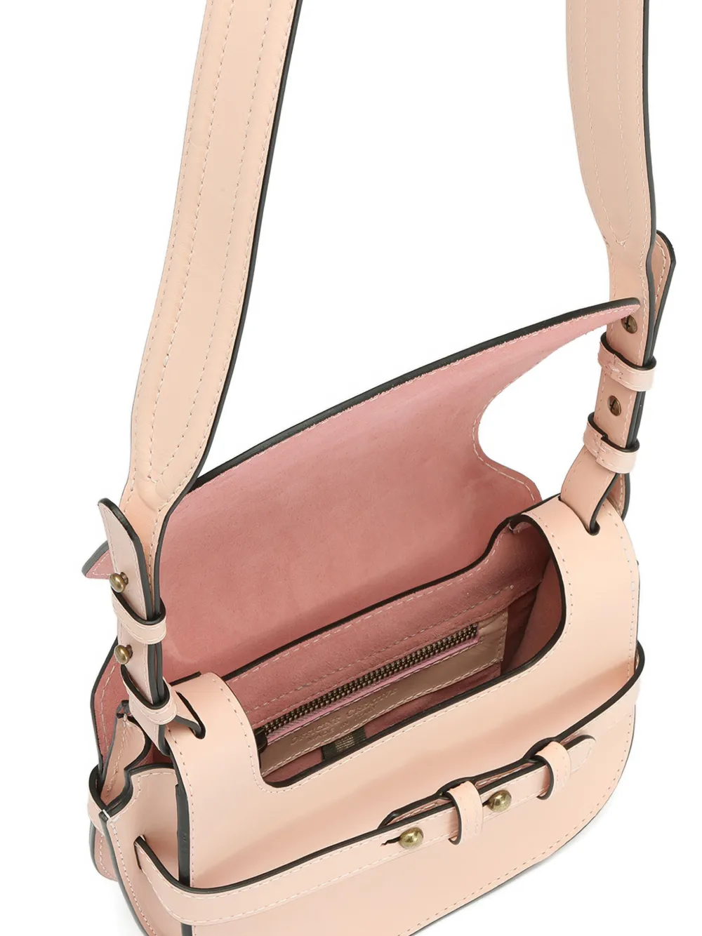 Officine Creative Saddle schoudertas met gesp Roze