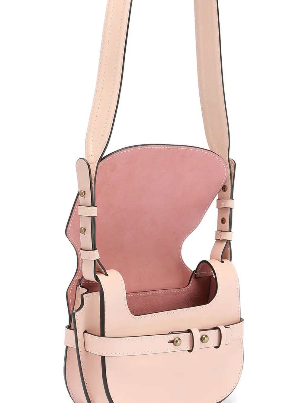 Officine Creative Saddle schoudertas met gesp Roze