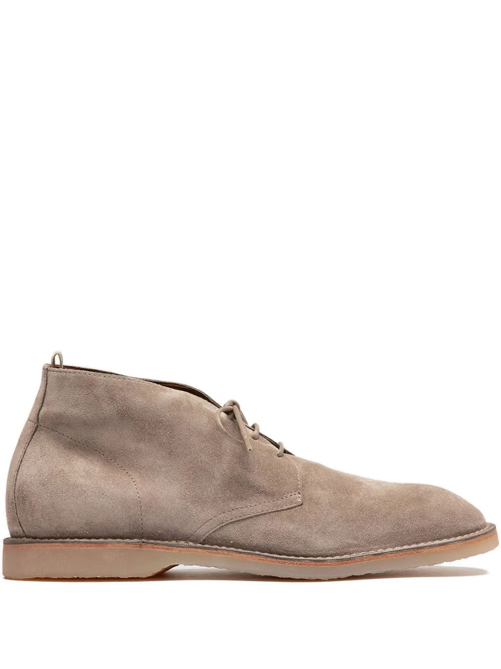 Officine Creative Flexus lace-up suede boots QUARZO
