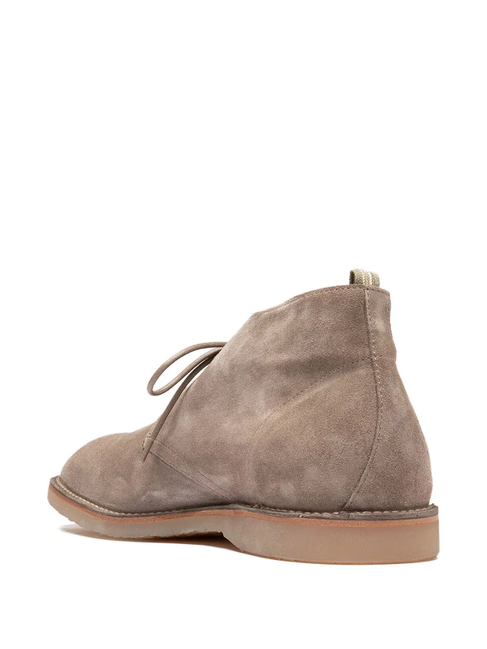 Officine Creative Flexus lace-up suede boots QUARZO