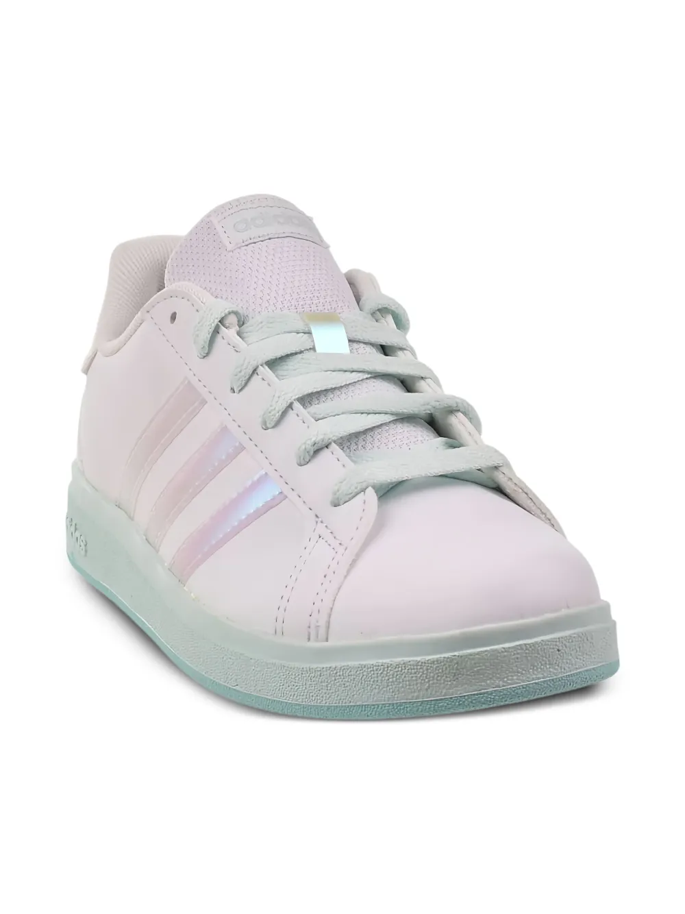Adidas Kids Grand Court 2.0 "Cloud White Flash Aqua Halo Mint" sneakers Wit
