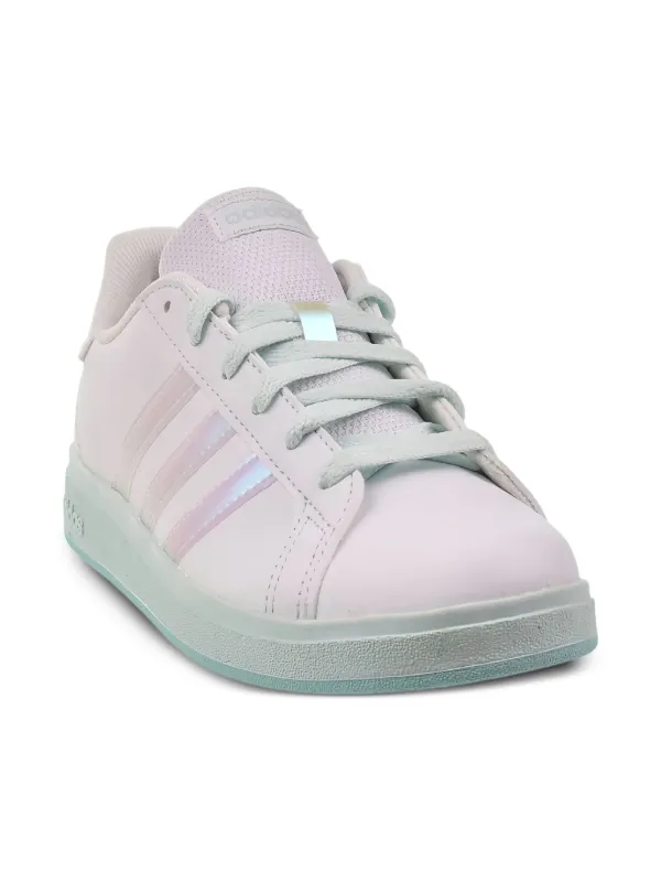 adidas gazelle silver green womens Adidas Grand Court 3.0 | Kids | Leo (White/Crystal Linen/Coffee)