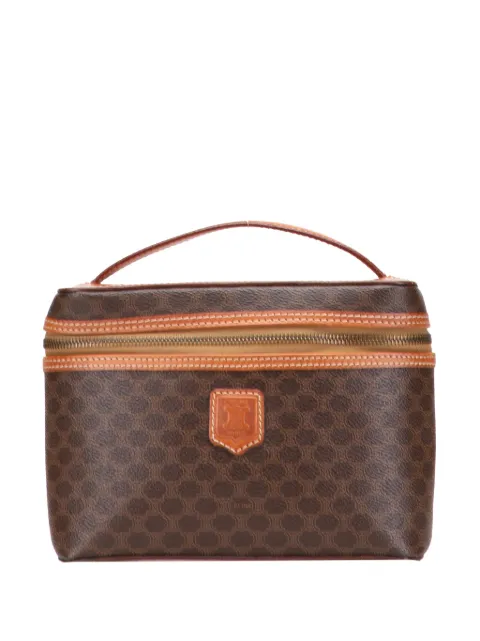 Céline Pre-Owned 1993 Macadam Coated Canvas vanity bag
