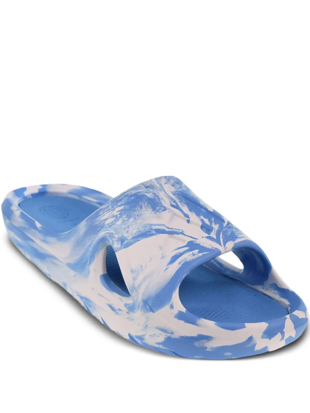 adidas Adicane "Cloud White Pulse Blue" slides