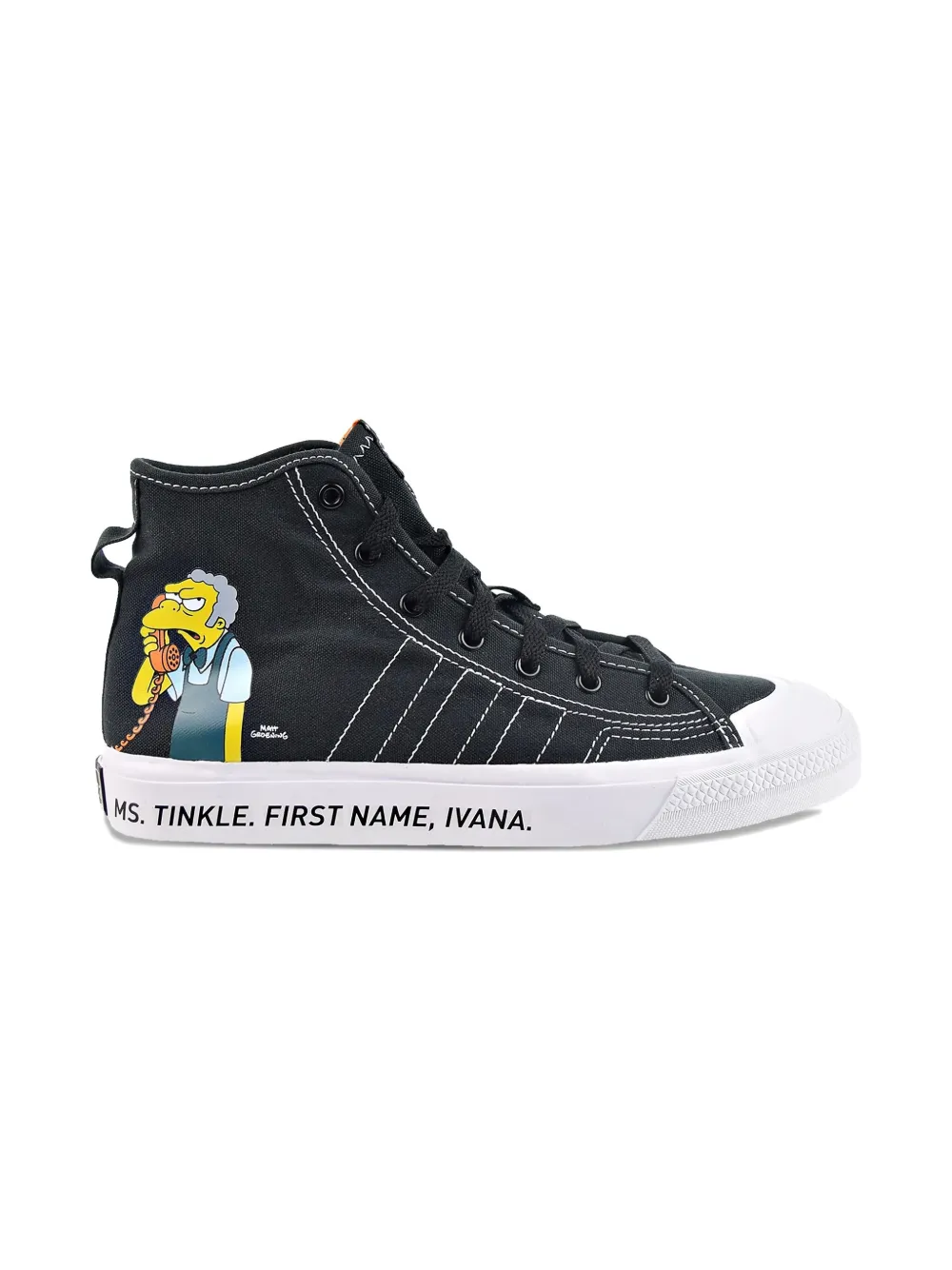 Adidas Kids x The Simpsons Nizza high-top sneakers - Zwart
