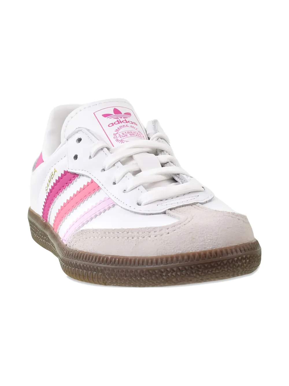 Adidas Kids Samba OG "Cloud White Orchid Fusion" sneakers
