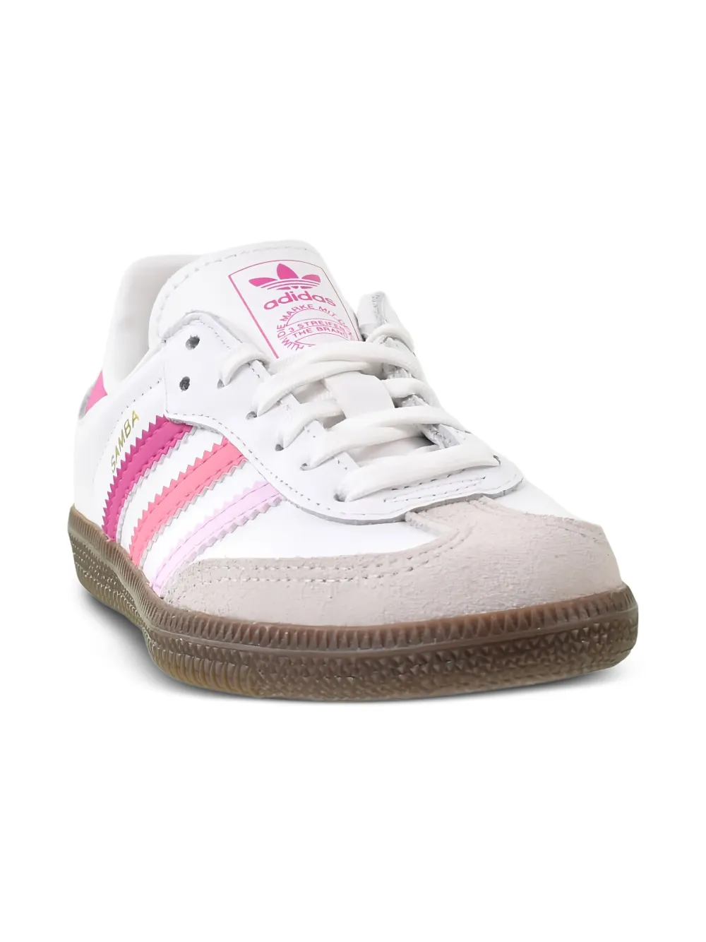 Adidas Kids Samba OG "Cloud White Orchid Fusion" sneakers