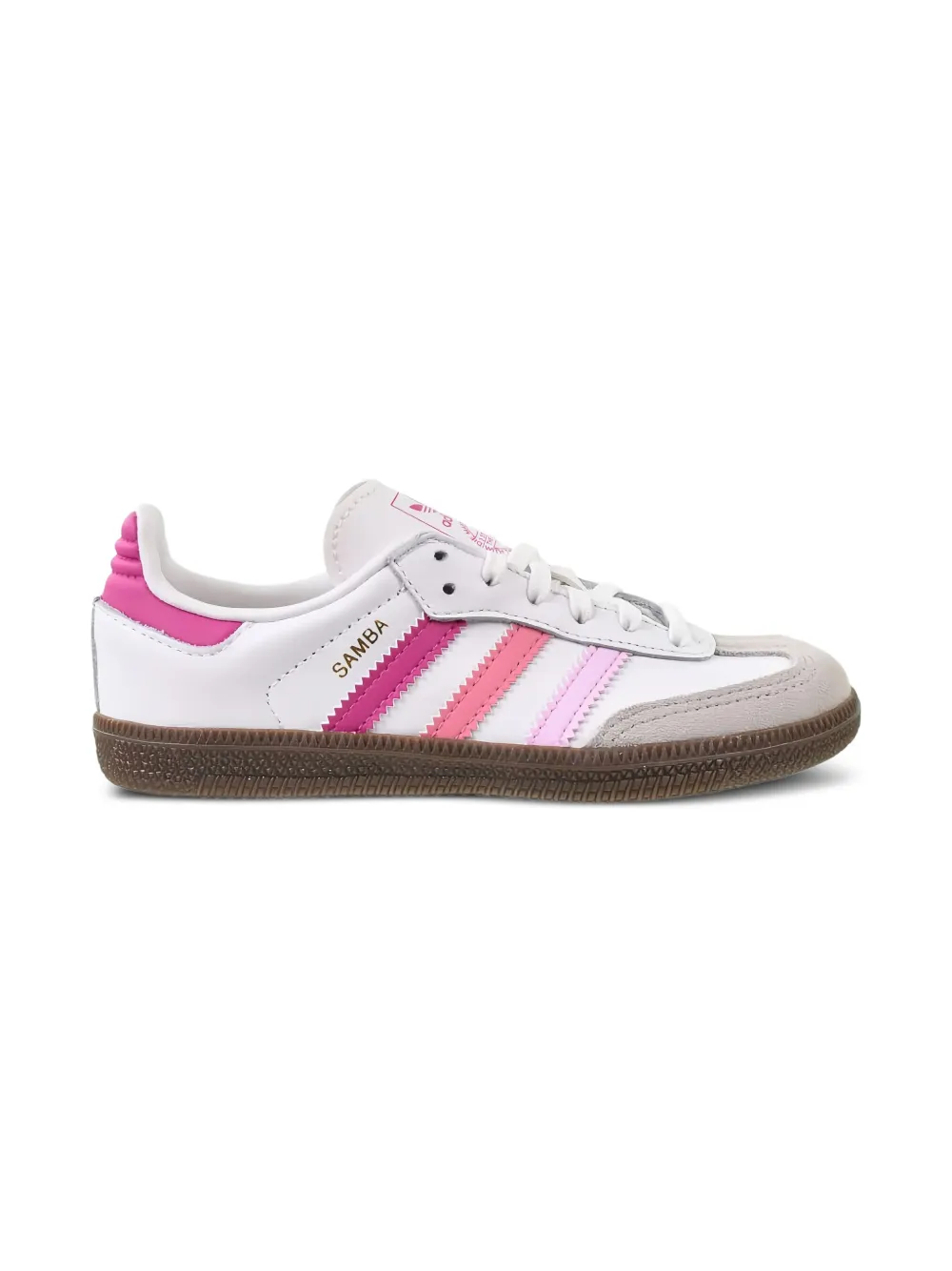 adidas Kids Samba OG "Cloud White Orchid Fusion" sneakers Wit
