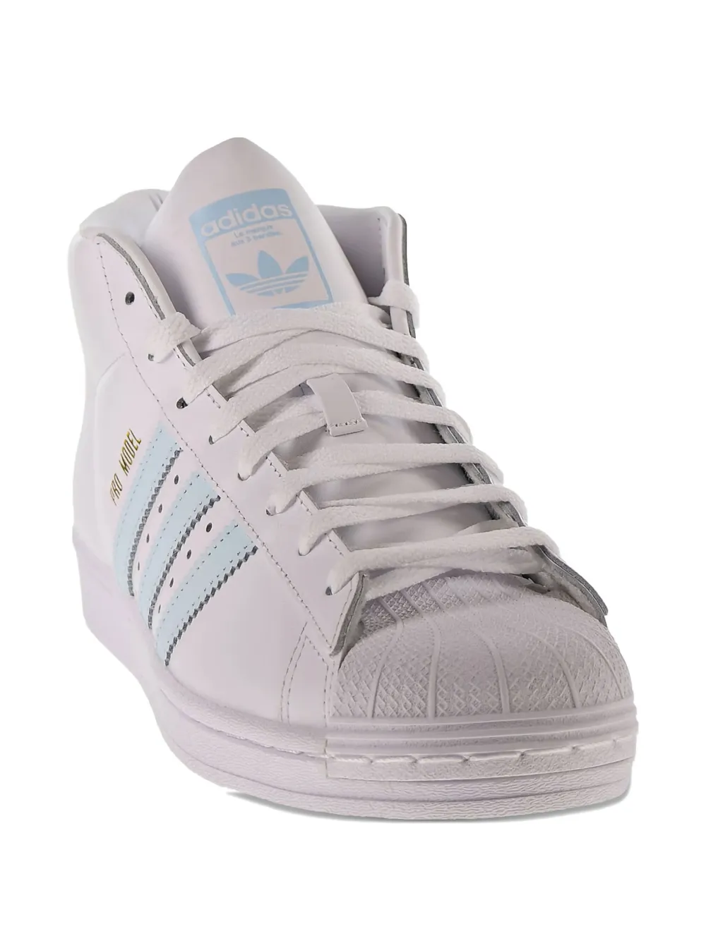 adidas Pro Model "Cloud White Sky Tint Cloud White" sneakers