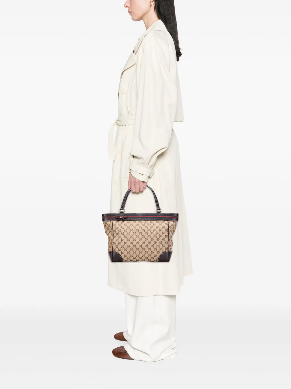 Gucci Pre-Owned 2000-2015 GG Canvas Web Mayfair tote bag | Pre-Owned | Image 2
