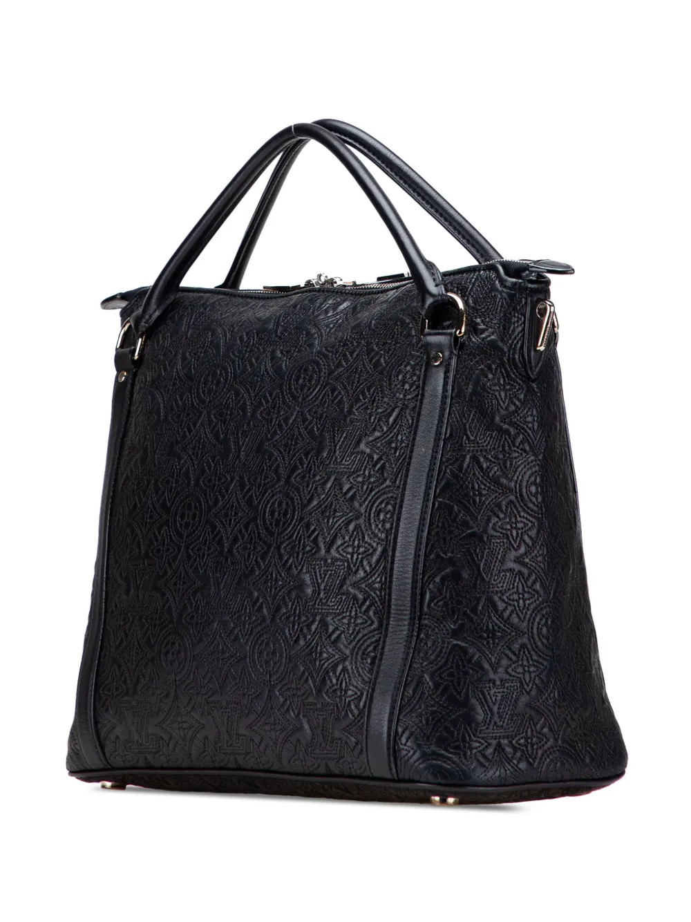 Pre-owned Louis Vuitton 2011 Monogram Antheia Ixia Mm Satchel In Black