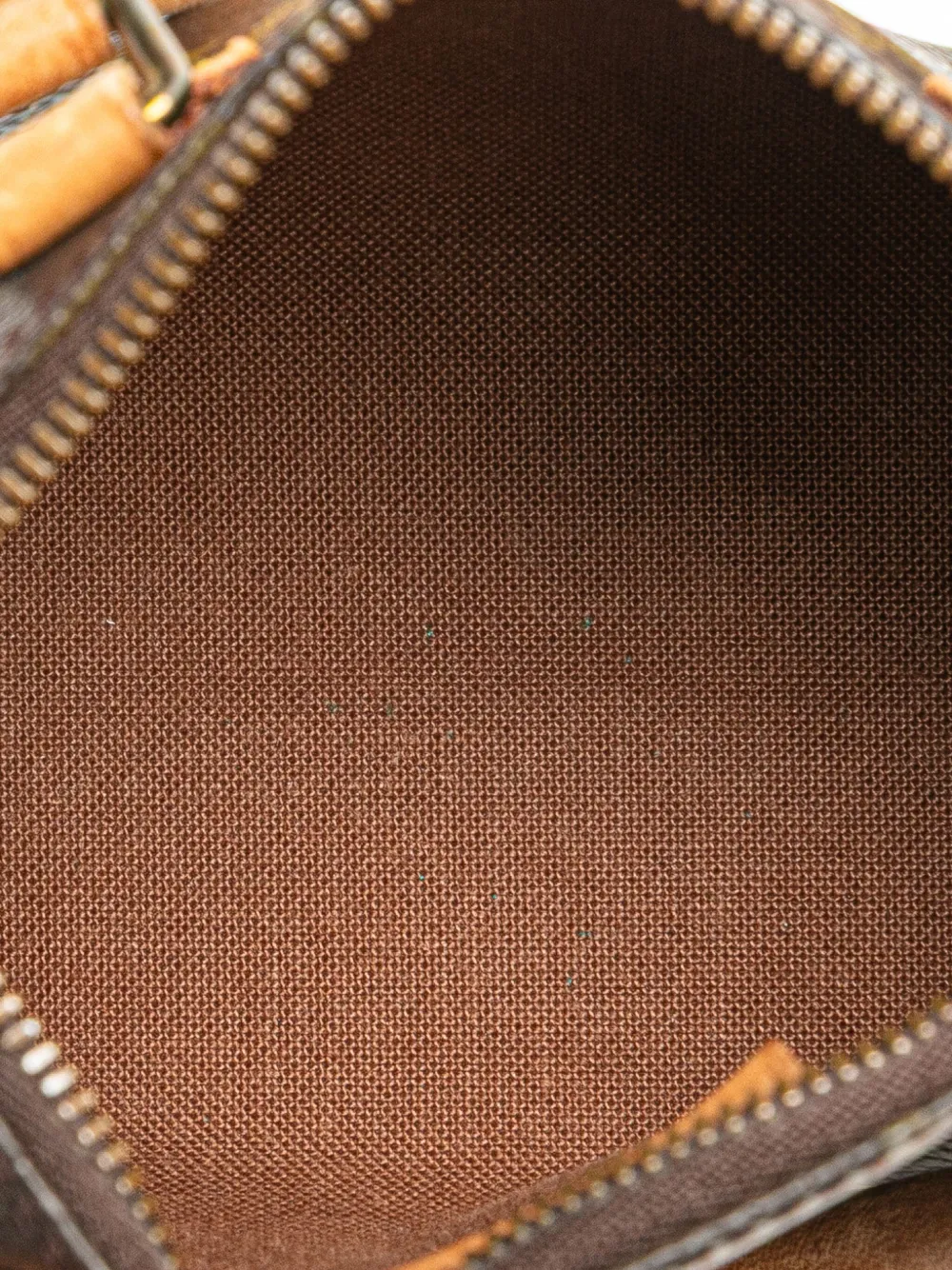Pre-owned Louis Vuitton 1992 Monogram Mini Speedy Hl Satchel In Brown