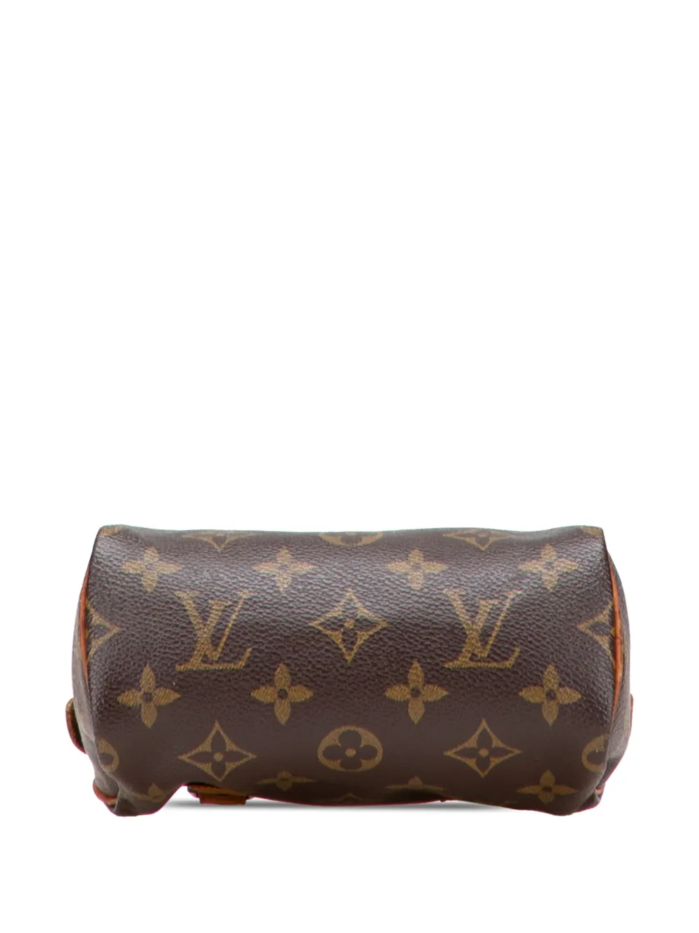 Pre-owned Louis Vuitton 1992 Monogram Mini Speedy Hl Satchel In Brown