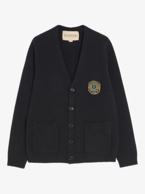 Valentino Garavani embroidered patch cardigan