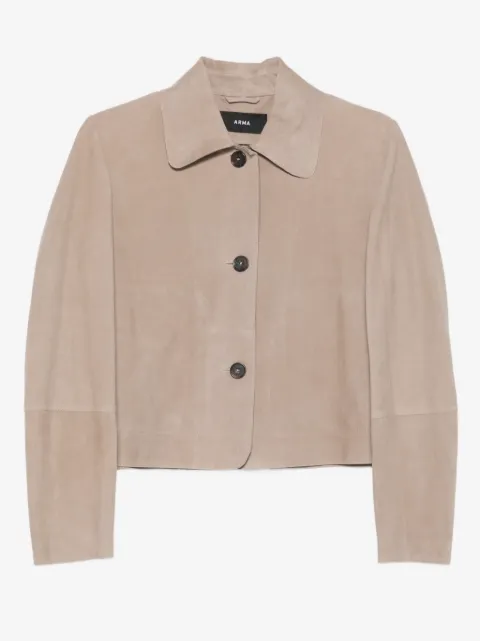 Arma Emy button suede jacket