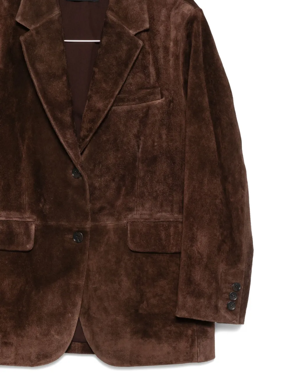Arma Benny Gritty Suede Jacket In Burgundy