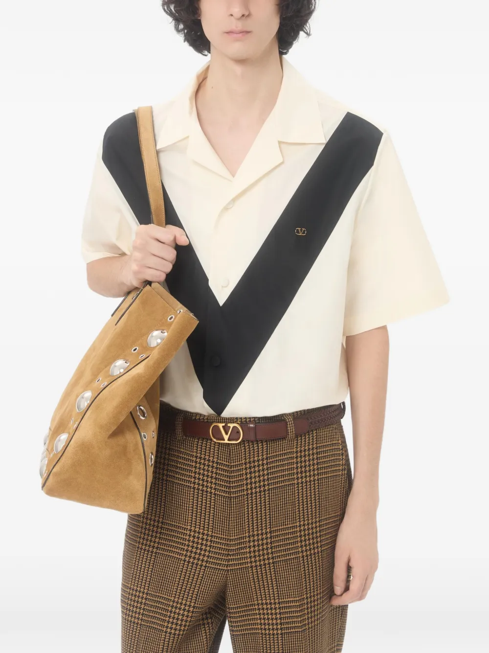 Valentino Garavani Katoenen bowlingshirt Beige