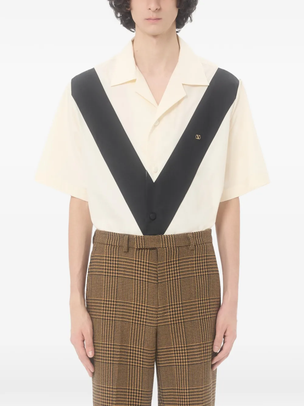 Valentino Garavani Katoenen bowlingshirt Beige