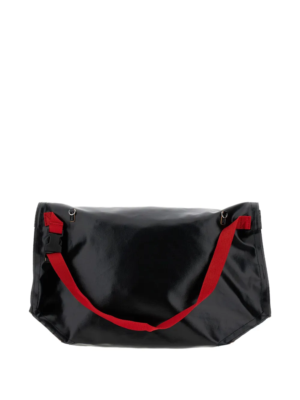 Plan C doodle-print buckle shoulder bag - Zwart