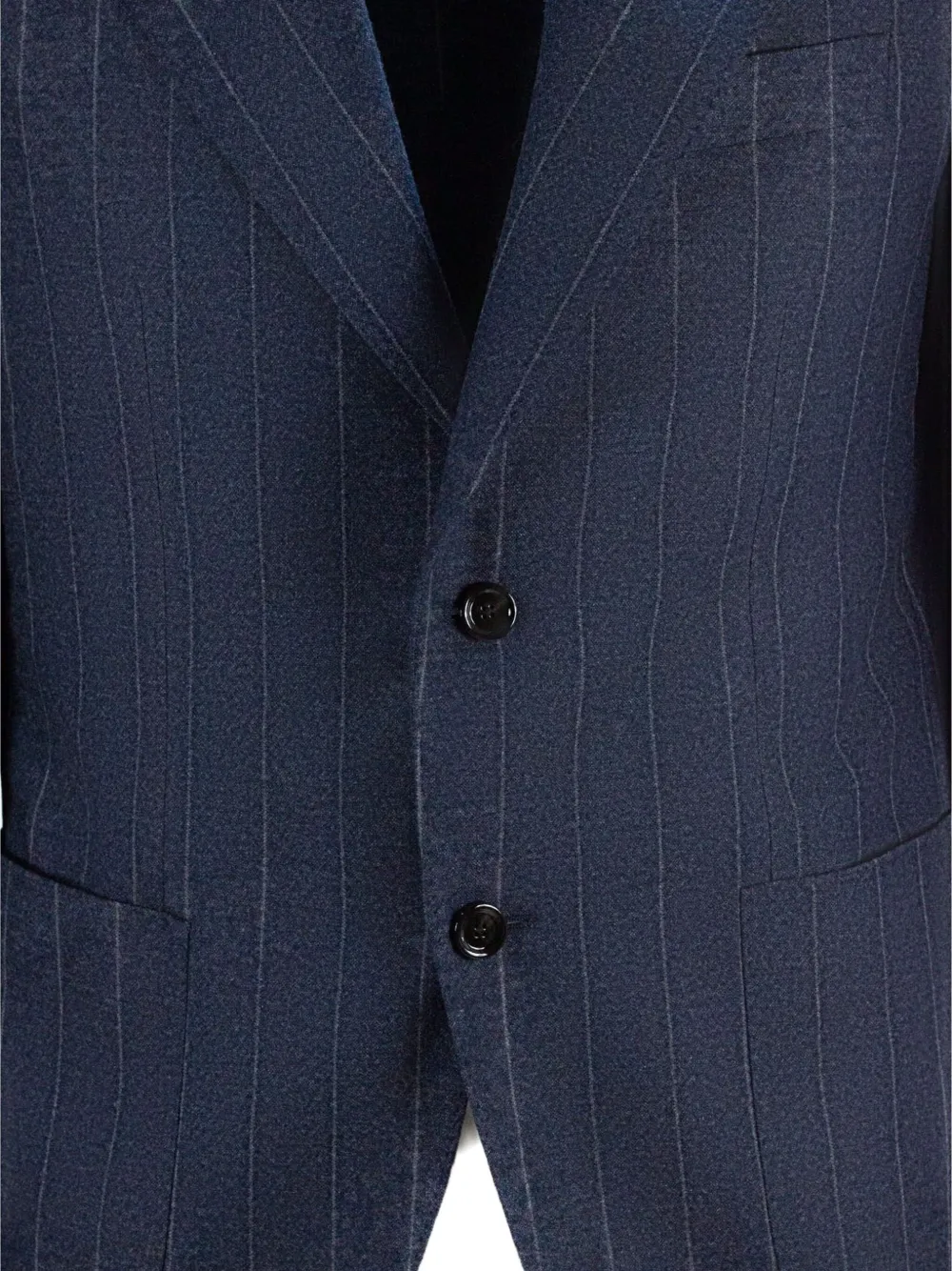 Lardini pinstripe lapel blazer Blauw