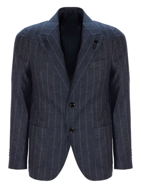 Lardini pinstripe lapel blazer