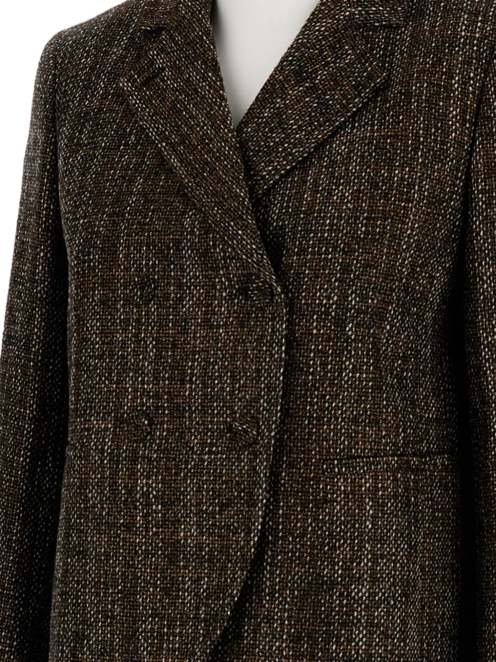 FENDI tweed double-breasted jacket Bruin
