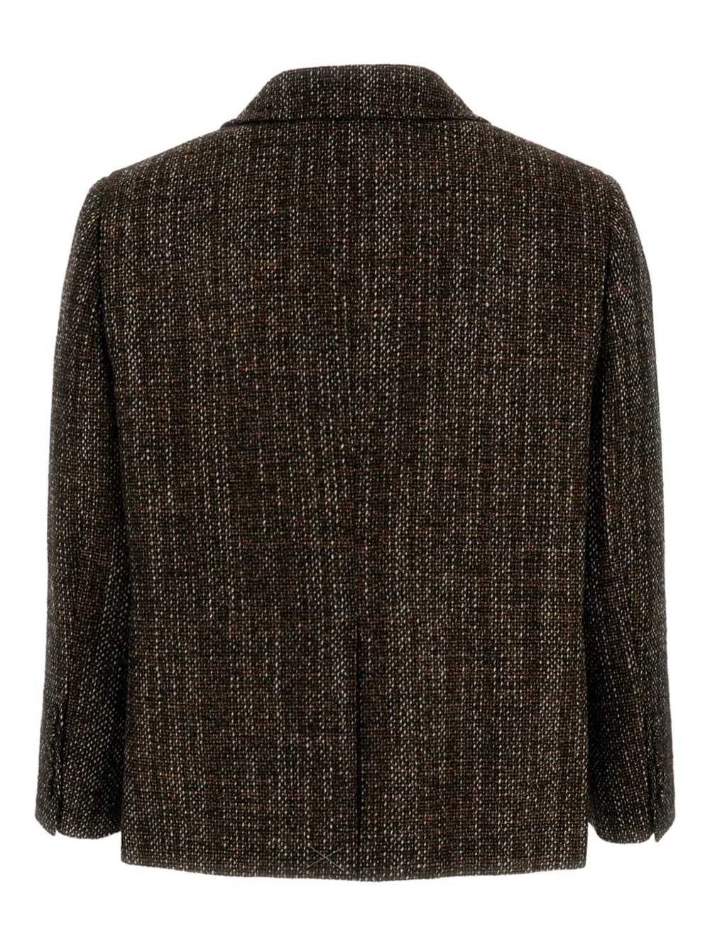 FENDI tweed double-breasted jacket Bruin