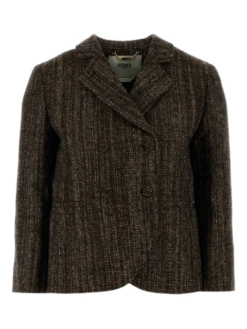 FENDI tweed double-breasted jacket